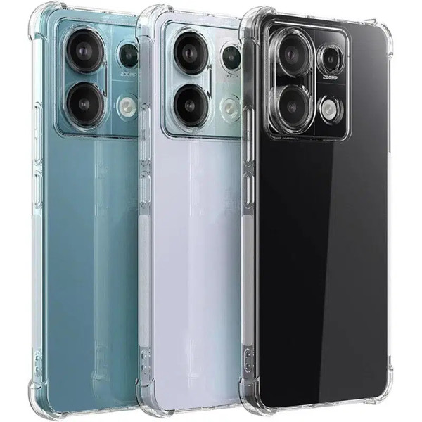 Color: Sky blue - Luxury Clear Shockproof Case For Xiaomi Redmi Note 13 12 11 Pro Plus Phone Cover  F640-12000038762088986