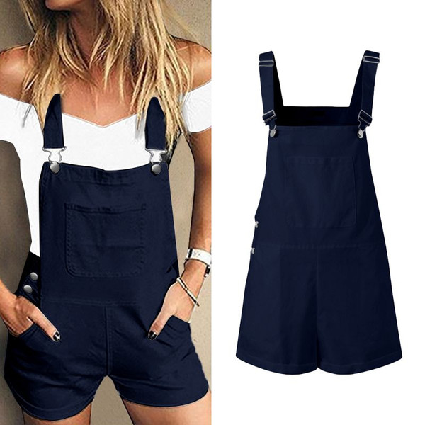Casual Sports Double Shoulder Denim Overalls Women's Clothing Q119-CJLT1208444