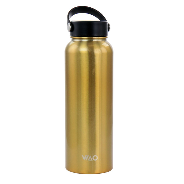 WAO 38 Ounce Stainless Steel Insulated Thermal Bottle with Lid in Dark Gold D970-131022.01