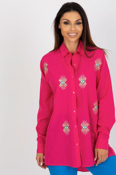 pink - Long sleeve shirt model 181621 Factory Price U704-181621