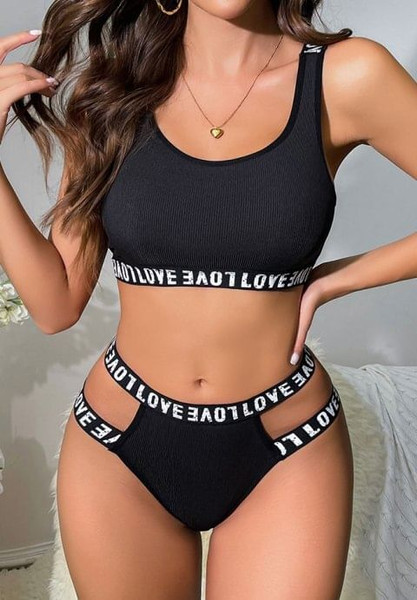 Fashion Love Bralette And Panty Set H721-XY497