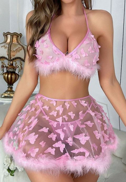 Sweet Desire Butterfly 3 Piece Set H721-JNHF-0328-PI