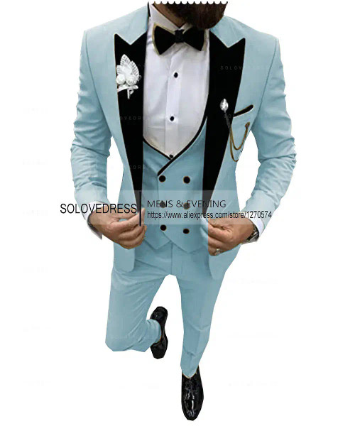 Color: WHITE, Size: XS - Suits for Mens 2024 Casual Business Suit High-end Social Formal Suit 3 Pcs F640-12000030767705665