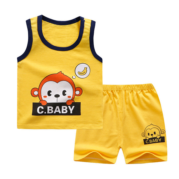 Color: B02, Size: 73cm - Cotton children's vest suit Q119-CJWJNHNT04053-B02-73cm