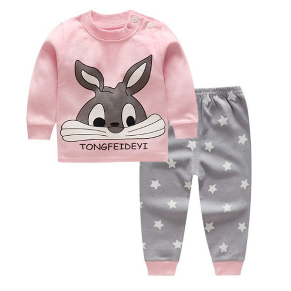 style: C, Child size: 73cm - New Children's Autumn Clothes Long Trousers Suit Boys and Girls Home S Q119-CJYE101004513MN