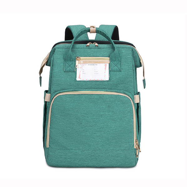 Color: Green - Multifunctional Moms and Dads Backpack Baby Bed Bags Q119-CJWJYEYE01693-Green