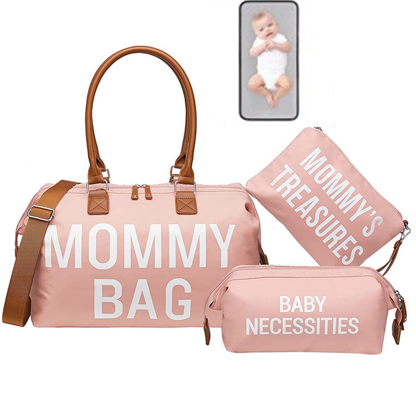 Color: Pink Band Urine Pad - 3-piece Portable Bag Set For Moms On Trips Q119-CJYE192183510JQ