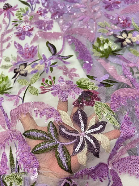 Color: Dark Brown, Width: 120cm, length: 2 Yards - Latest Classic Superior Quality Elegant Embroide F640-12000039618999712