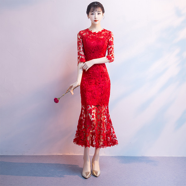 style: G, Size: L - The Bride's Fish Tail Is Toasted Q119-CJLY171621940NM