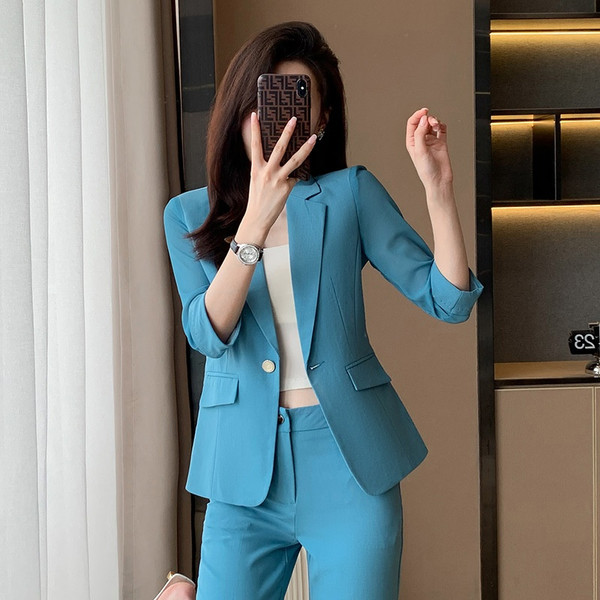 Simple And Capable 34 Sleeve Suit Q119-CJYD1981735