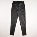 These are black pleather leggings, size M.