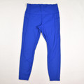 These blue Lululemon leggings are a size M, and have front pockets.