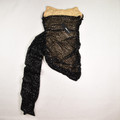 Women's Black Sequined Strapless Dress, Size S