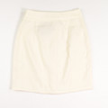 Women's Cream Color Button Front Short Skirt, Size 2