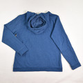 Women's Blue Zip Front Hoodie, Size M