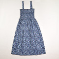 Women's Blue Floral Smock Sundress, Size S