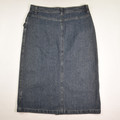 Women's Blue Denim Long Skirt, Size 16