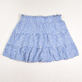 This blue floral prairie skirt is a size L, by Wild Fable.
