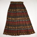 Women's Multi-Color Long Broomstick Skirt, Size L