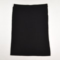 This mid length black knit skirt by H & M is a size XXL.