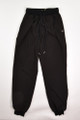 Women's Forever 21 black silky elastic ankle pants with side front pockets