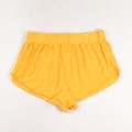 Women's Gold Terrycloth Running Shorts, Size M