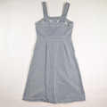 Women's Blue and White Pinstripe Sundress, Size 6