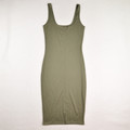 Women's Olive Green Knit Sundress, Size S