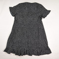Women's Black and White Polka Dot Dress, Size S