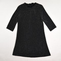 This black sparkly dress by Zara has 3/4 length sleeves, and is a size S.