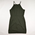 Women's Olive Green Sleeveless Dress, Size L