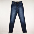This pair of blue denim skinny jeans by Fashion Nova are a size 5.