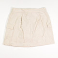 Women's Short Tan Cotton Cargo Skirt, Size 5/6