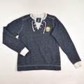This blue heather sweatshirt by Antigua is a Golden State Warriors sweatshirt, size M.