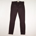 These brown true skinny jeans by Gap have zipper ankles, and are a size 26.