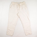 These drawstring cream color pants by Zara are perfect for summer, in a size M.