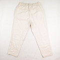 Women's Cream Drawstring Waist Pants, Size M