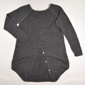 Women's Grey Long Sleeve Knit Shirt, Size L