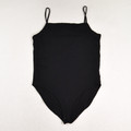 This is a black bodysuit by Gap with spaghetti straps, a size L.