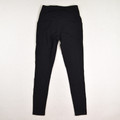 Women's Black Leggings with Front Pockets, Size S