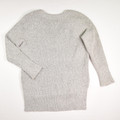 Women's Grey Heather V-Neck Sweater, Size S