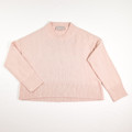 This pink short banded sweater by Everlane is a Size XS.
