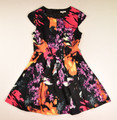 This is a Women's Floral Sleeveless Pleated Lined Dress by Amelia, Size 10. Missing Belt