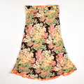 This is a lined, sheer floral skirt, size S, by Coldwater Creek.