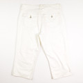 Women's White Denim Capris, Size 10 Petite