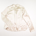 Women's Cream Silk Blouse, Size M