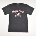 This charcoal grey t-shirt has Oregon Coast Seaside on the front, and is a size S.