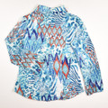 Women's Multi-Color Knit Blouse, Size M