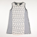 This women's sleeveless lace inset dress by Lili's Closet is a Size SP.