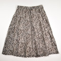 This women's softly pleated, sheer, lined, animal print skirt by A New Day is a Size XL.